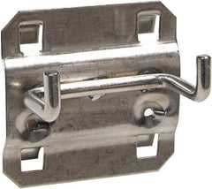 Triton - 2.2" Wide x 2.2" High Peg Board Kit - 3 Hooks, Stainless Steel, Stainless Steel - Industrial Tool & Supply