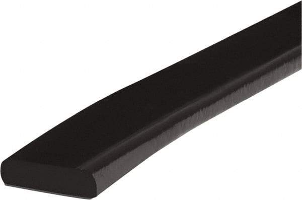 PRO-SAFE - 39" Long, Polyurethane Foam Type F Surface Guard - Black, 1" High x 2" Wide Side - Industrial Tool & Supply
