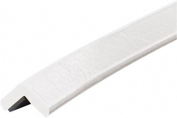 PRO-SAFE - 39" Long, Polyurethane Foam Type E Corner Guard - White, 1" High x 2" Wide Side - Industrial Tool & Supply