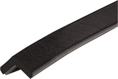 PRO-SAFE - 39" Long, Polyurethane Foam Type E Corner Guard - Black, 1" High x 2" Wide Side - Industrial Tool & Supply