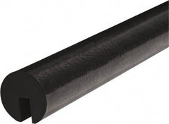 PRO-SAFE - 39" Long, Polyurethane Foam Type B+ Edge Guard - Black, 1" High x 2" Wide Side - Industrial Tool & Supply