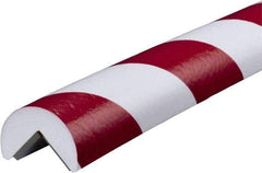 PRO-SAFE - 39" Long, Polyurethane Foam Type A Corner Guard - Red/White, 1" High x 2" Wide Side - Industrial Tool & Supply
