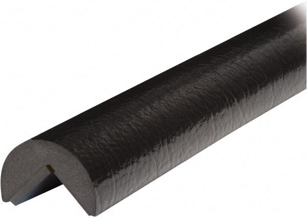 PRO-SAFE - 39" Long, Polyurethane Foam Type A Corner Guard - Black, 1" High x 2" Wide Side - Industrial Tool & Supply