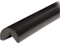 PRO-SAFE - 39" Long, Polyurethane Foam Type A Corner Guard - Black, 1" High x 2" Wide Side - Industrial Tool & Supply