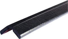PRO-SAFE - 39" Long, Polyurethane Foam Type W Bumper Guard - Black, 1" High x 2" Wide Side - Industrial Tool & Supply