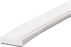PRO-SAFE - 39" Long, Polyurethane Foam Type F Surface Guard - White, 1" High x 2" Wide Side - Industrial Tool & Supply