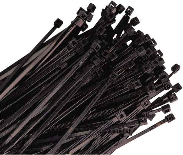 Triton - 36" Long Black Nylon Standard Cable Tie - 175 Lb Tensile Strength, 11" Max Bundle Diam - Industrial Tool & Supply