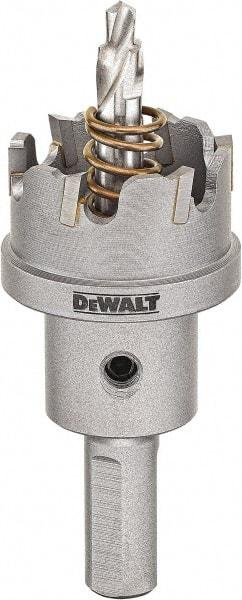 DeWALT - 1-3/4" Diam, 1/4" Cutting Depth, Hole Saw - Carbide-Tipped Saw, Toothed Edge - Industrial Tool & Supply