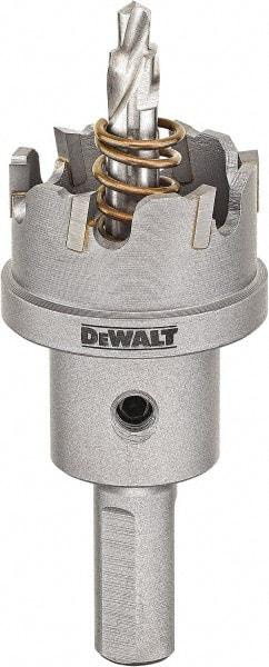DeWALT - 7/8" Diam, 1/4" Cutting Depth, Hole Saw - Carbide-Tipped Saw, Toothed Edge - Industrial Tool & Supply