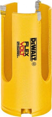 DeWALT - 1-3/8" Diam, 2" Cutting Depth, Hole Saw - Carbide-Tipped Saw, Toothed Edge - Industrial Tool & Supply