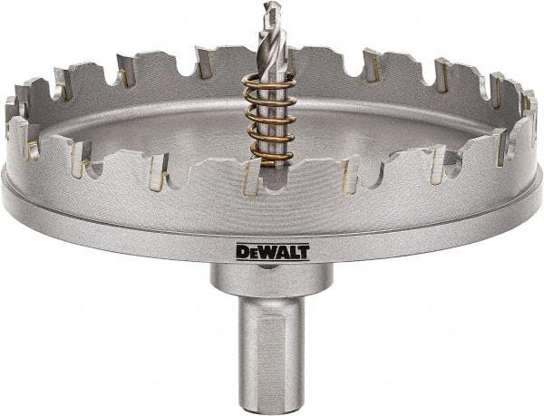 DeWALT - 4" Diam, 1/4" Cutting Depth, Hole Saw - Carbide-Tipped Saw, Toothed Edge - Industrial Tool & Supply