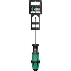 Wera - T10 Torx Driver - 3-1/8" Blade Length, 12-13/64" OAL, Ergonomic Handle, Chrome Plated Steel - Industrial Tool & Supply
