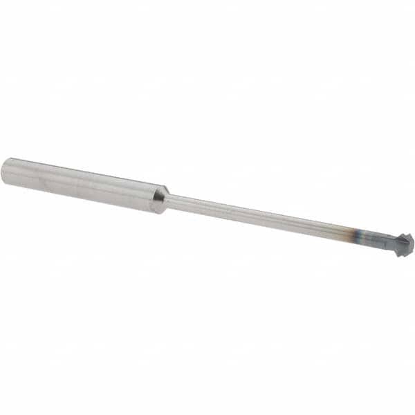 Accupro - 1/4° 1/4" Cut Diam, 1/8" Cut Width, 1/4" Shank, Solid Carbide Double-Angle Cutter - Industrial Tool & Supply