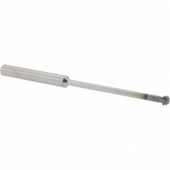 Accupro - 1/4° 1/4" Cut Diam, 1/8" Cut Width, 1/4" Shank, Solid Carbide Double-Angle Cutter - Industrial Tool & Supply