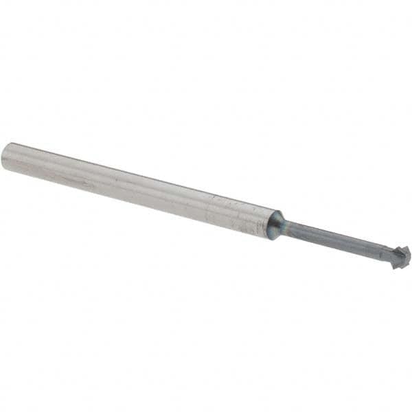 Accupro - 1/8° 1/8" Cut Diam, 0.062" Cut Width, 1/8" Shank, Solid Carbide Double-Angle Cutter - Industrial Tool & Supply