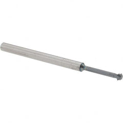 Accupro - 1/8° 1/8" Cut Diam, 0.062" Cut Width, 1/8" Shank, Solid Carbide Double-Angle Cutter - Industrial Tool & Supply