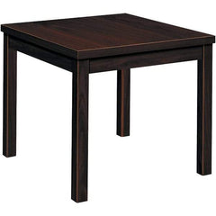 Hon - 20" Long x 24" Wide x 20" High Stationary Reception Table - Mahogany (Color), High Pressure Laminate - Industrial Tool & Supply