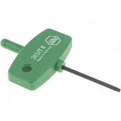 Wiha - T6 Torx Key - Wing Handle, 35mm Length Under Head, 2.7" OAL - Industrial Tool & Supply