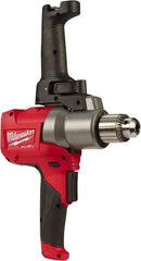 Milwaukee Tool - 18 Volt 1/2" Chuck Pistol Grip Handle Cordless Drill - 0-550 RPM, Keyed Chuck, Reversible, Lithium-Ion Batteries Not Included - Industrial Tool & Supply