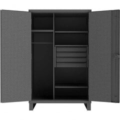 Durham - 3 Shelf 60 Bin Wardrobe Storage Cabinet - Industrial Tool & Supply