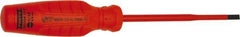 Proto - Insulated, Cabinet & Composite Slotted Screwdriver - Round Shank, Impact & Chemical Resistant Handle - Industrial Tool & Supply