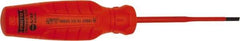 Proto - Insulated, Cabinet & Composite Slotted Screwdriver - Round Shank, Impact & Chemical Resistant Handle - Industrial Tool & Supply