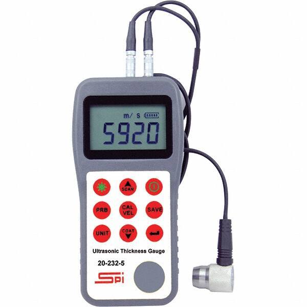 SPI - Electronic Thickness Gages Minimum Measurement (Decimal Inch): 0.0250 Maximum Measurement (Decimal Inch): 23.6200 - Industrial Tool & Supply