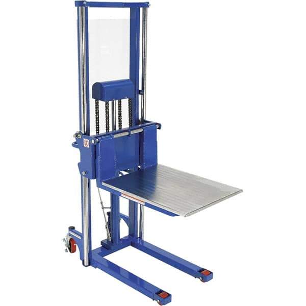 Vestil - 1,500 Lb Capacity, 63" Lift Height, Portable Workstation Manually Operated Lift - Industrial Tool & Supply
