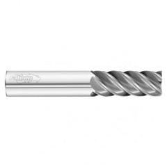 25mm Dia. x 121mm Overall Length 5-Flute Square End Solid Carbide SE End Mill-Round Shank-Center Cut-Uncoated - Industrial Tool & Supply