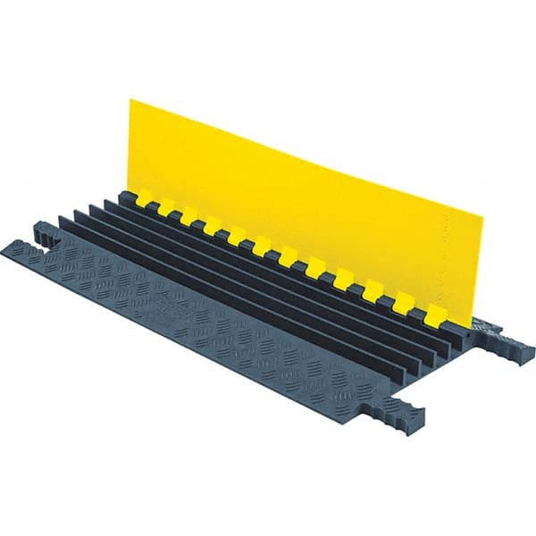 Checkers - On Floor Cable Covers Cover Material: Polyurethane Number of Channels: 5 - Industrial Tool & Supply