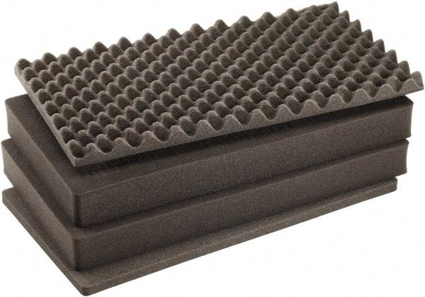 Pelican Products, Inc. - Tool Box Foam Foam Set - 17-3/8" Wide x 9-3/4" Deep x 29-1/2" High, Black, For Pelican Case 1605 - Industrial Tool & Supply