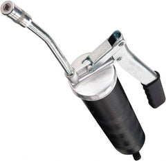 lumax - 10,000 Max psi, Rigid Lever Grease Gun - 14 oz Capacity, 1/8 Thread Outlet, 16 (High Volume Mode) Strokes per oz, Cartridge Fill - Industrial Tool & Supply