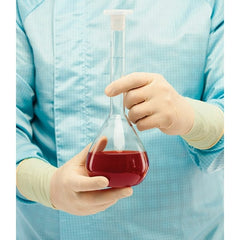 BioClean - Size M, 6.69 mil, Cleanroom Grade, Powder Free Latex Disposable Gloves - Industrial Tool & Supply