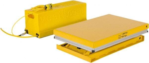Vestil - 1,500 Lb Capacity Electric Scissor Lift - 8-5/8" to 31" Lift Height, 36" Platform Length x 24" Platform Width - Industrial Tool & Supply