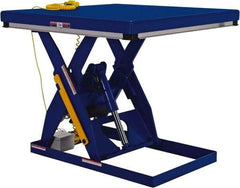 Vestil - 1,000 Lb Capacity Electric Scissor Lift - 7" to 43" Lift Height, 48" Platform Length x 48" Platform Width - Industrial Tool & Supply