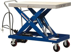 Vestil - 2,000 Lb Capacity Manual Scissor Lift - 15" to 39-1/2" Lift Height, 47-1/4" Platform Length x 24" Platform Width - Industrial Tool & Supply