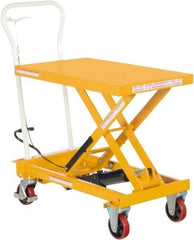 Vestil - 550 Lb Capacity Manual Scissor Elevating Cart - 12-1/2" to 36-1/8" Lift Height, 32-3/4" Platform Length x 19-3/4" Platform Width - Industrial Tool & Supply
