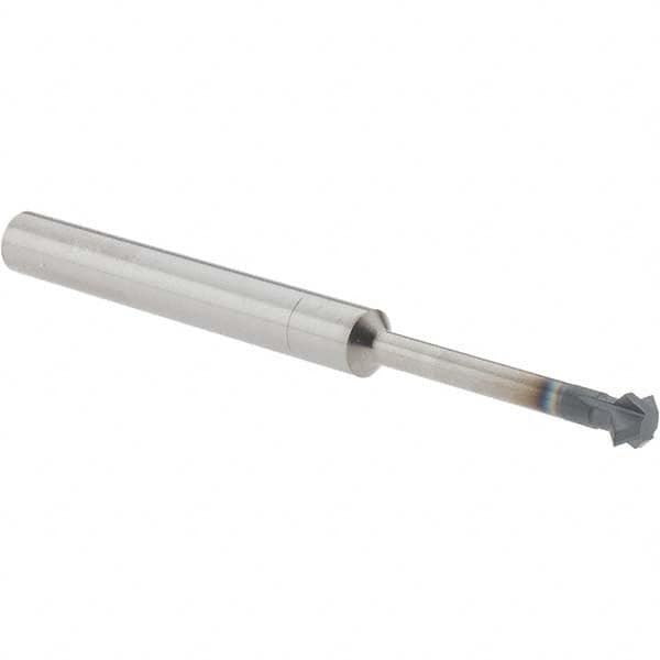 Accupro - 1/4° 1/4" Cut Diam, 1/8" Cut Width, 1/4" Shank, Solid Carbide Double-Angle Cutter - Industrial Tool & Supply