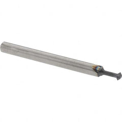 Accupro - 3/32° 3/32" Cut Diam, 0.047" Cut Width, 1/8" Shank, Solid Carbide Double-Angle Cutter - Industrial Tool & Supply