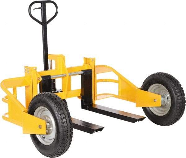 Vestil - 2,500 Lb Capacity, 9" Lift Industrial Pallet Truck - 3" Min Lift Height, 32" Fork Length x 4-3/4" Fork Width, 64" Overall Width - Industrial Tool & Supply