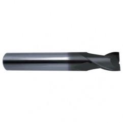 1/4 Dia. x 2-1/2 Overall Length 2-Flute Square End Solid Carbide SE End Mill-Round Shank-Center Cut-Super-A - Industrial Tool & Supply