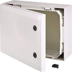 Fibox - Polycarbonate Standard Enclosure Hinge Cover - NEMA 4, 4X, 8.27" Wide x 15.75" High x 11.81" Deep, Impact Resistant - Industrial Tool & Supply