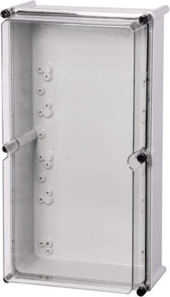 Fibox - Polycarbonate Standard Enclosure Screw Cover - NEMA 1, 3, 3S, 4, 4X, 6, 6P, 12, 5.12" Wide x 11.02" High x 11.02" Deep, Impact Resistant - Industrial Tool & Supply