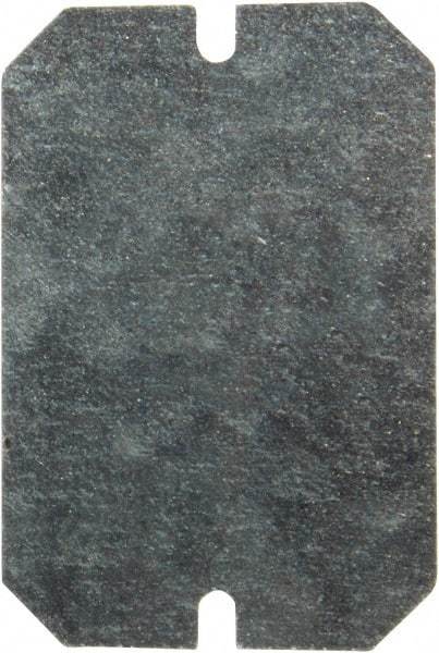 Fibox - 5.8" OAW x 8.8" OAH Electrical Enclosure Back Panel - 10" x 7.1" Box, Steel, Use with MNX Series - Industrial Tool & Supply