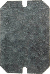 Fibox - 5.8" OAW x 8.8" OAH Electrical Enclosure Back Panel - 10" x 7.1" Box, Steel, Use with MNX Series - Industrial Tool & Supply