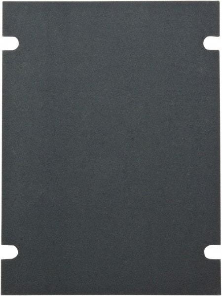 Fibox - 20.4" OAW x 9.4" OAH Electrical Enclosure Back Panel - 20.4" x 9.4" Box, Steel, Use with SOLID Series - Industrial Tool & Supply