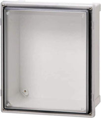 Fibox - Polycarbonate Standard Enclosure Hinge Cover - NEMA 4, 4X, 6, 6P, 12, 13, 10" Wide x 12" High x 6" Deep, Impact, Moisture & Corrosion Resistant, Dirt-tight & Dust-tight - Industrial Tool & Supply