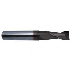 1/2 Dia. x 4-1/2 Overall Length 2-Flute Square End Solid Carbide SE End Mill-Round Shank-Center Cut-Super-A - Industrial Tool & Supply