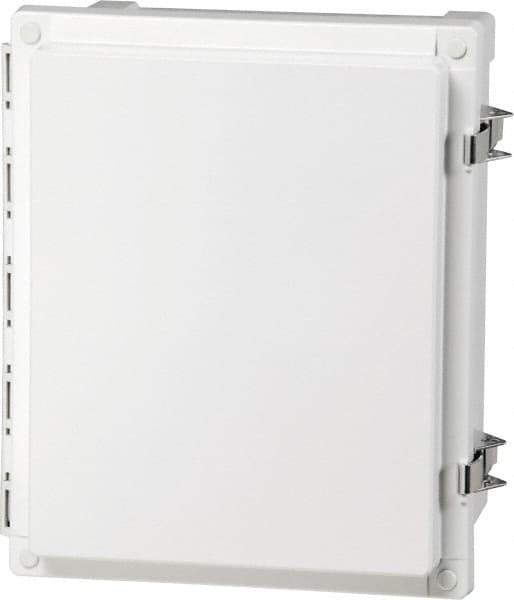 Fibox - Polycarbonate Standard Enclosure Hinge Cover - NEMA 4, 4X, 6, 6P, 12, 13, 16" Wide x 18" High x 10" Deep, Impact, Moisture & Corrosion Resistant, Dirt-tight & Dust-tight - Industrial Tool & Supply