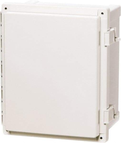 Fibox - Polycarbonate Standard Enclosure Hinge Cover - NEMA 4, 4X, 6, 6P, 12, 13, 12" Wide x 14" High x 7" Deep, Impact, Moisture & Corrosion Resistant, Dirt-tight & Dust-tight - Industrial Tool & Supply